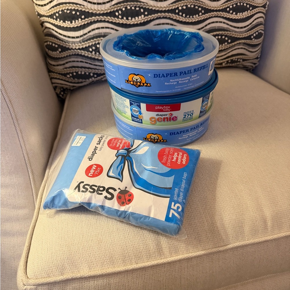Diaper Genie Refill and Sassy Diaper Sacks